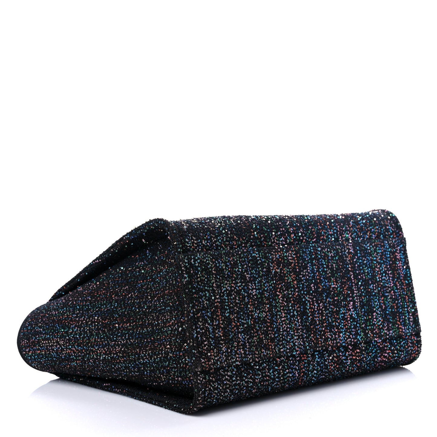 Viscose Sequins Medium Deauville Tote Black
