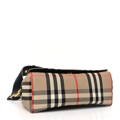 Burberry Vintage Check Hackberry Crossbody Bag Archive Beige Black 4 of 8