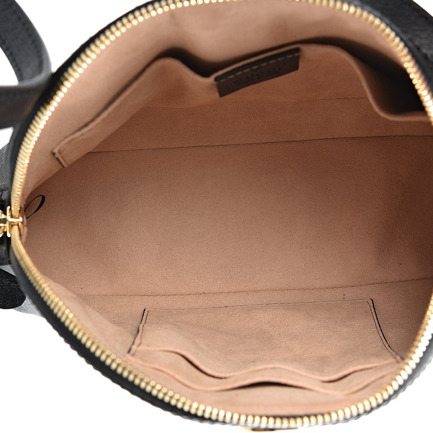 Calfskin GG Web Small Ophidia Dome Shoulder Bag Black