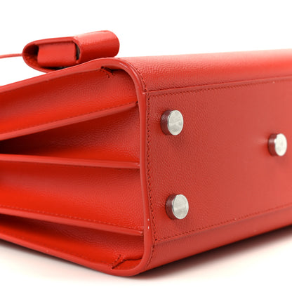 Saint Laurent Grain de Poudre Nano Sac De Jour Red Orange 9 of 10