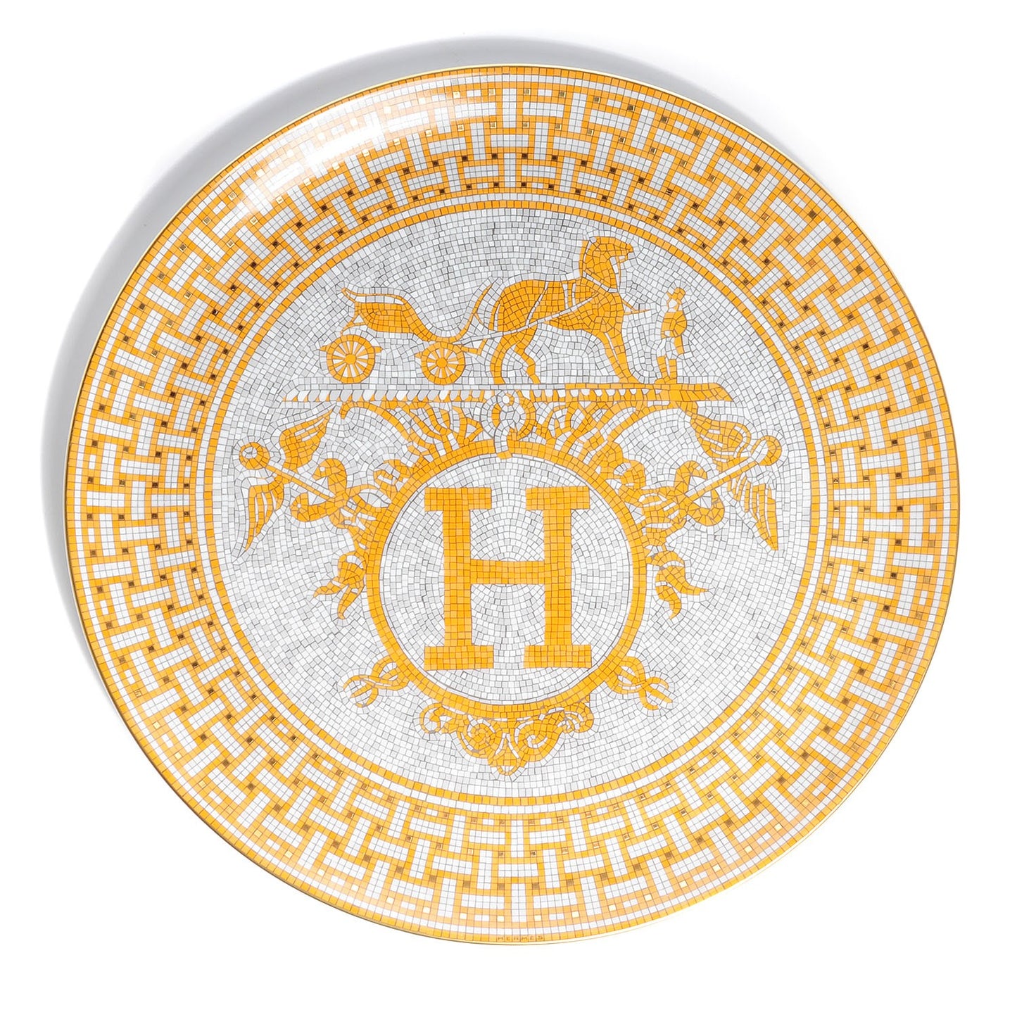 Porcelain Mosaique Au 24 Tart Platter 12.6"