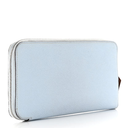 Hermes Epsom Silk'in Wallet Bleu Brume 3 of 10