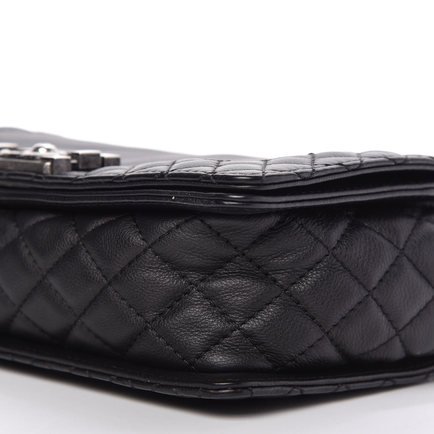 Calfskin Medium Boy Reverso Flap Black