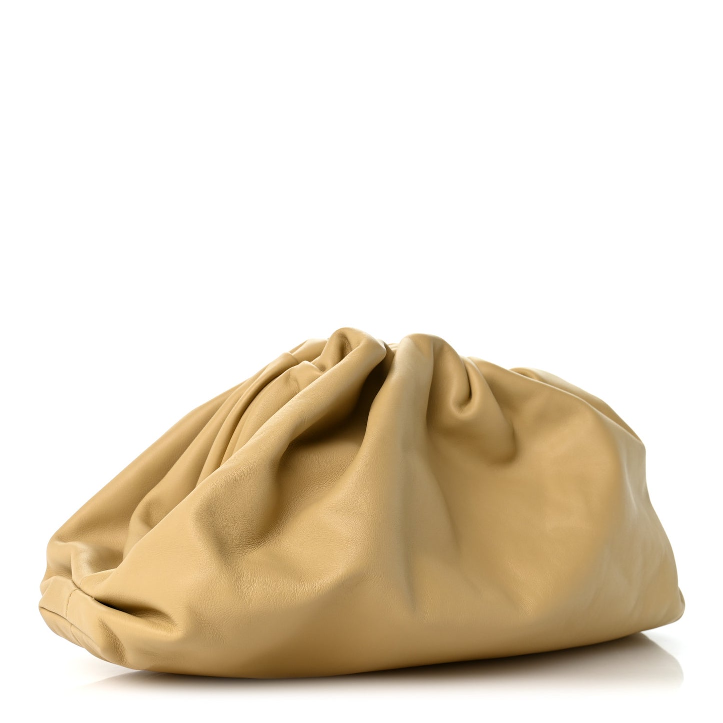 Smooth Butter Calf The Pouch Oversized Clutch Tapioca