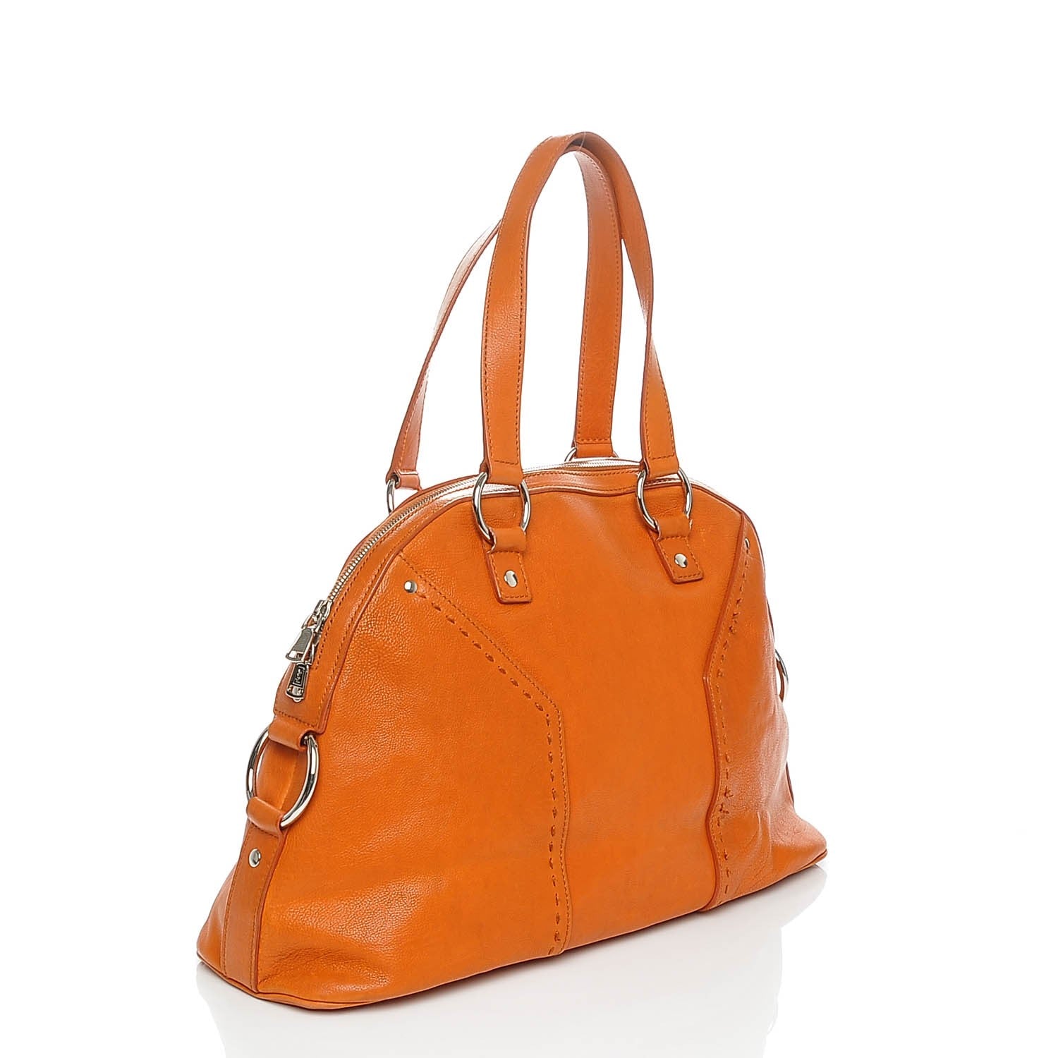 Saint Laurent Calfskin Large Muse Orange 3 of 14