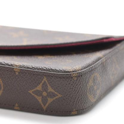Louis Vuitton Monogram Pochette Felicie Chain Wallet Fuchsia 11 of 14