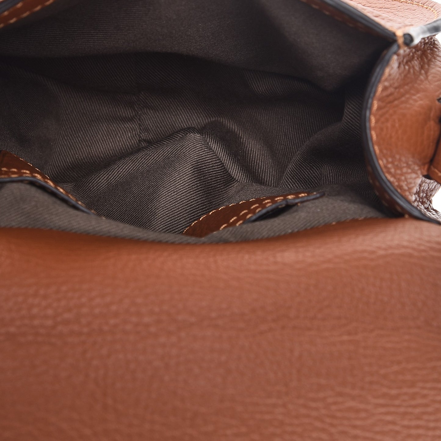 Calfskin Mini Marcie Round Crossbody Bag Tan