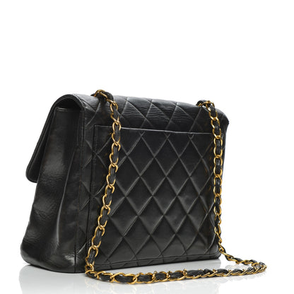 Chanel Lambskin Quilted Medium Single Flap Black 3 of 12