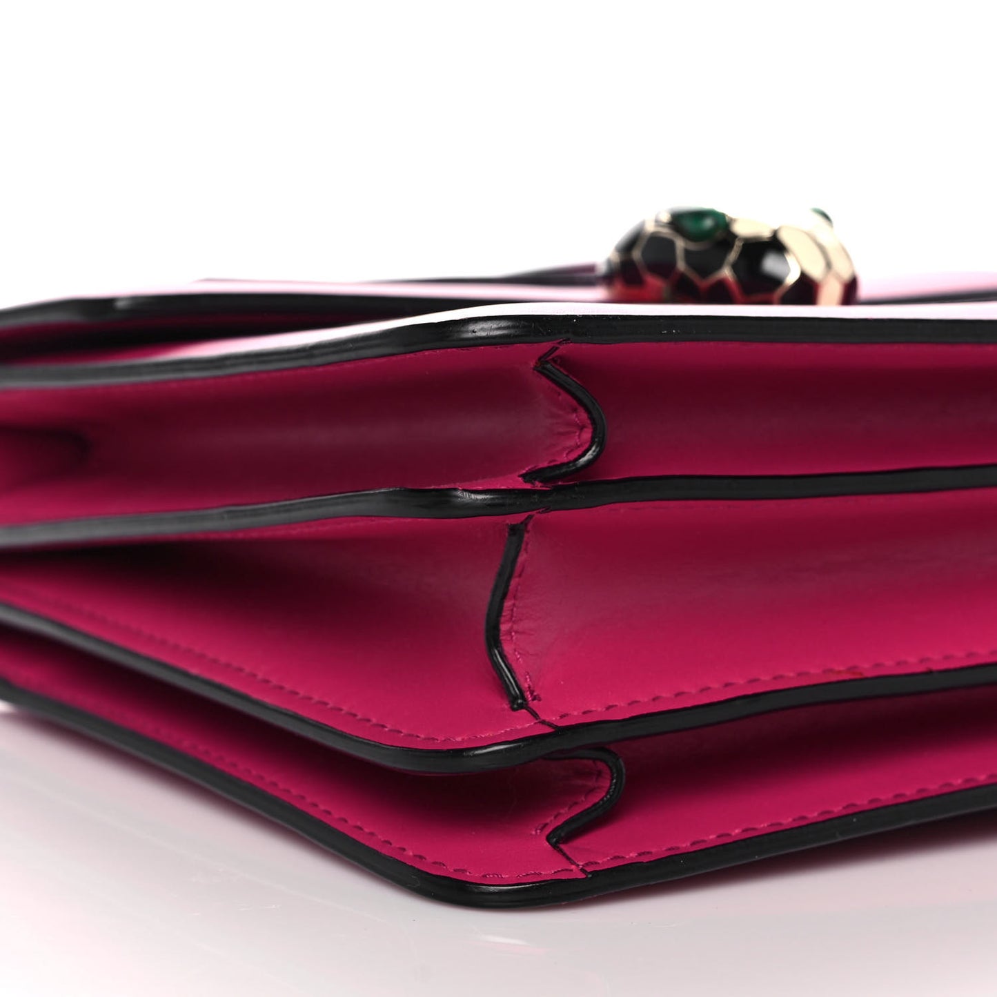 Calfskin Serpenti Forever Top Handle Pink