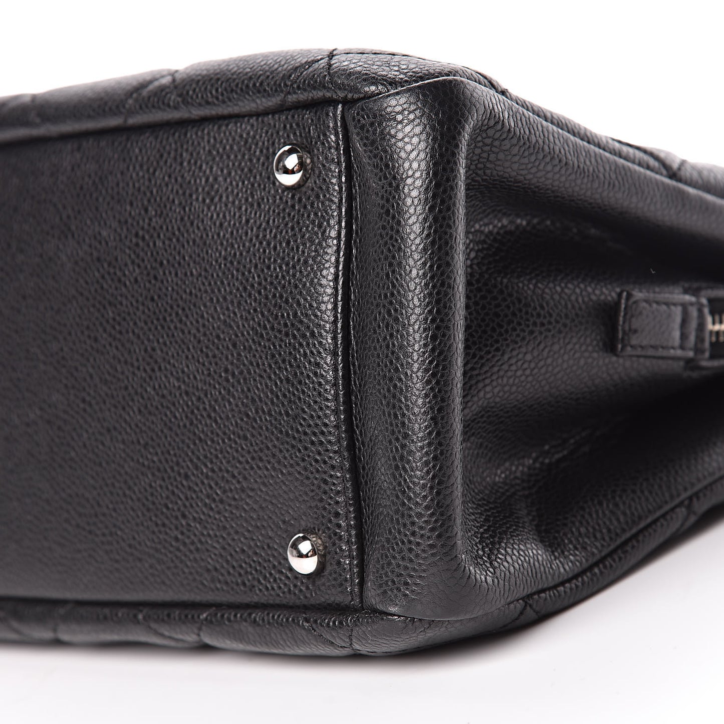 Caviar Quilted Timeless CC Soft Tote Black