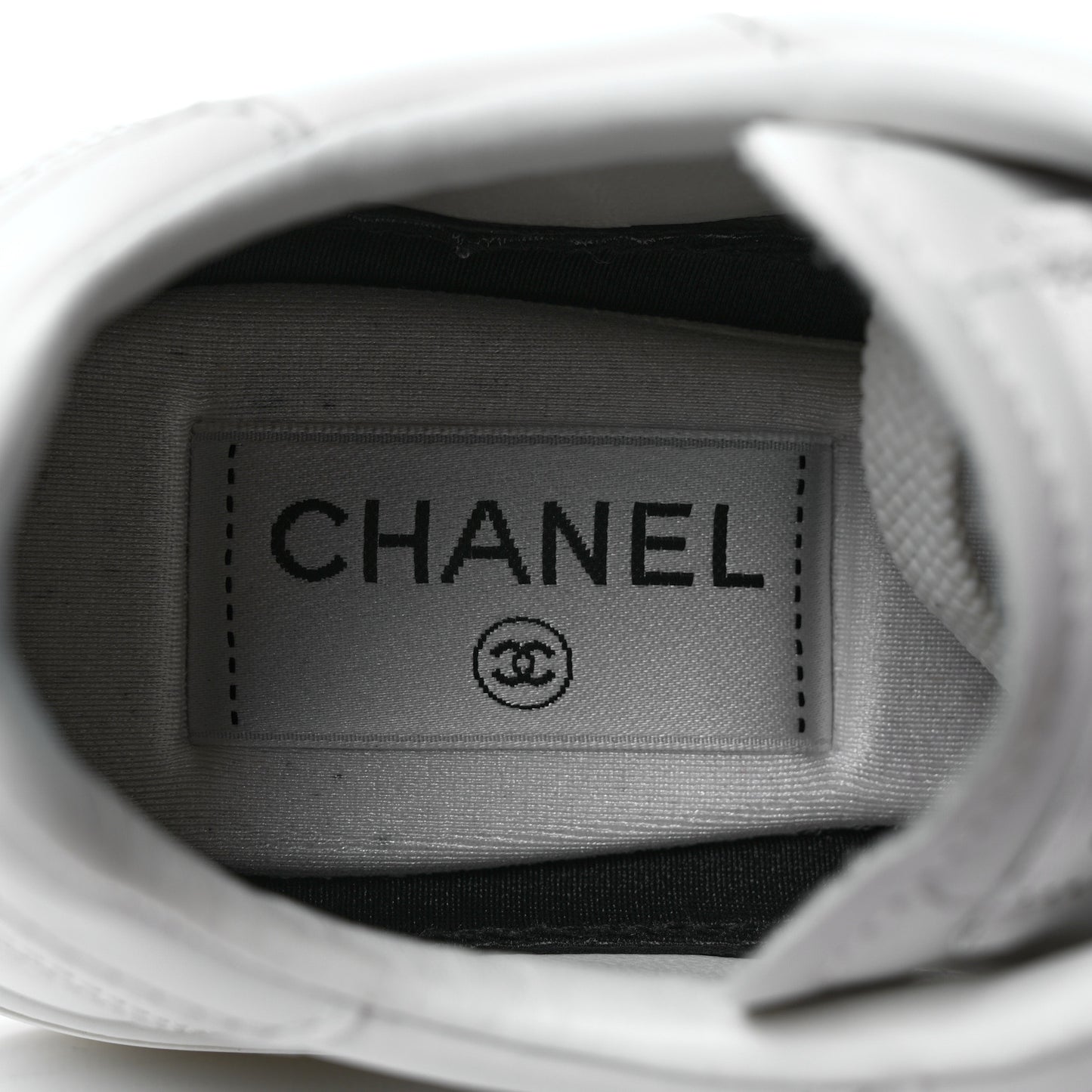 Calfskin CC Womens Sneakers 36 White