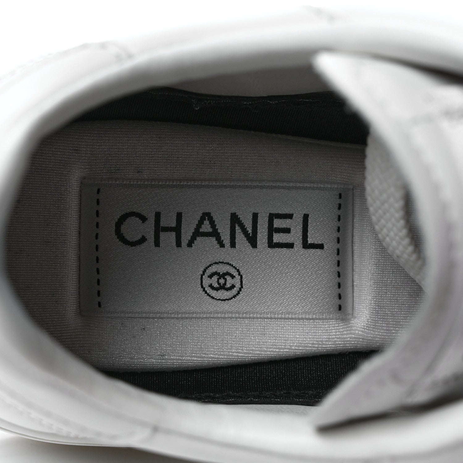 Chanel Calfskin CC Womens Sneakers 36 White 7 of 9