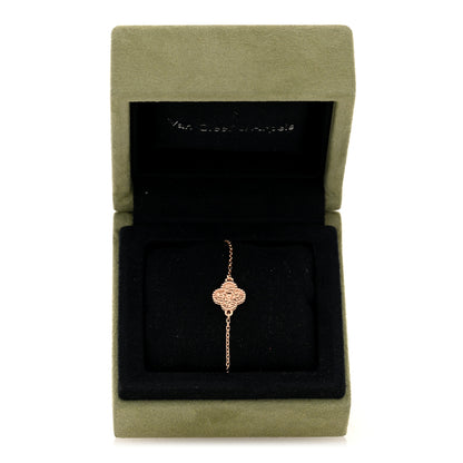 Van Cleef & Arpels 18K Rose Gold Sweet Alhambra Bracelet 4 of 4