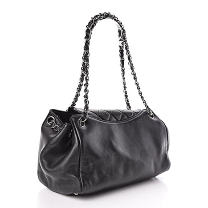 Chanel Lambskin Medium Single Accordion Flap Black 3 of 11