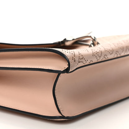 Burberry Calfskin Perforated Small Macken Crossbody Bag Pale Fawn Pink 8 of 11