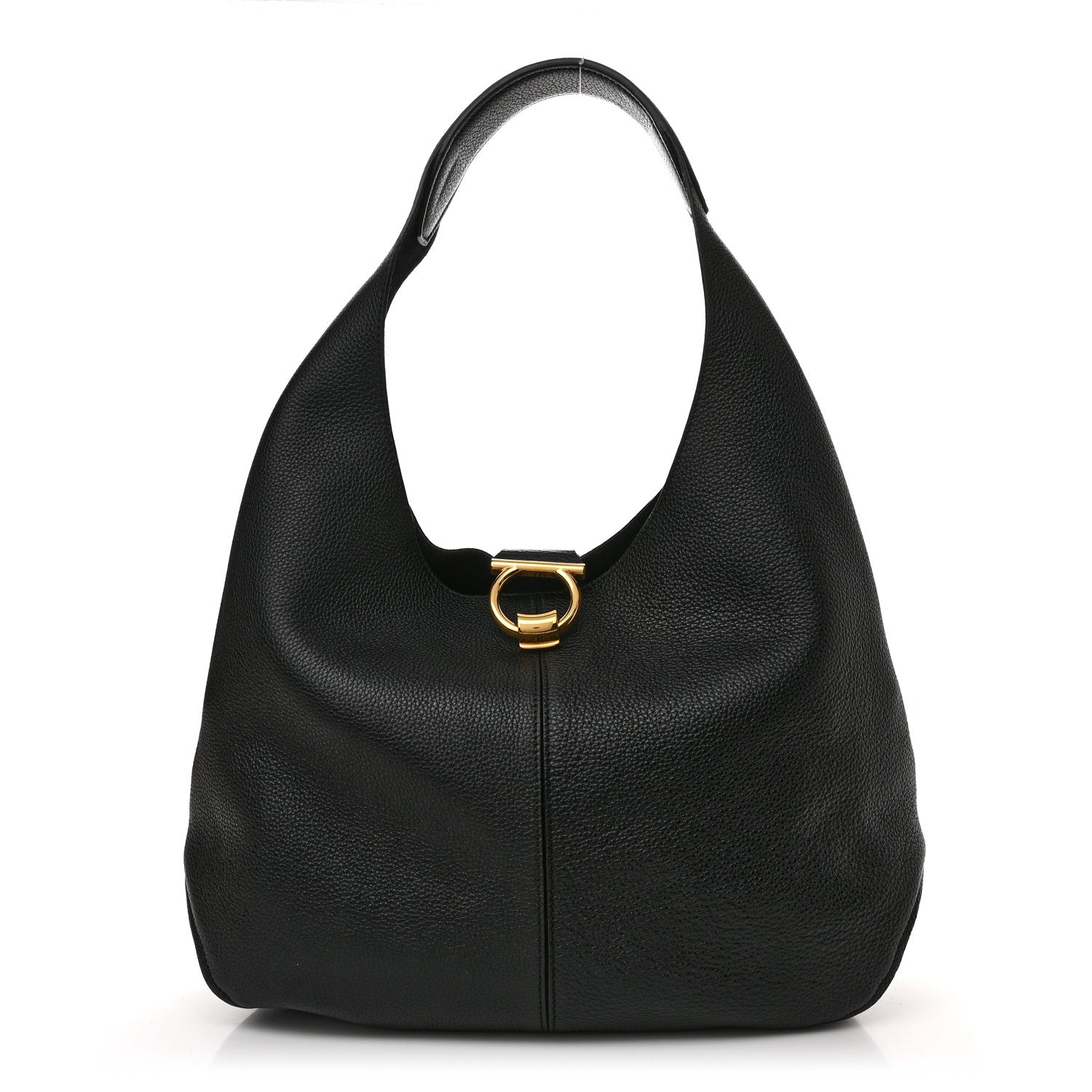 Salvatore Ferragamo Calfskin Margot Hobo Black 2 of 10
