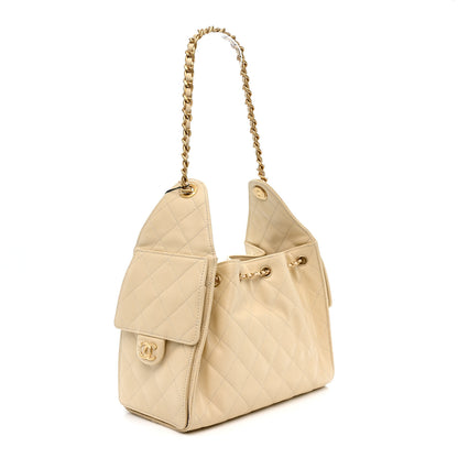 Chanel Caviar Quilted Small Chanel 25 Handbag Light Beige 3 of 11