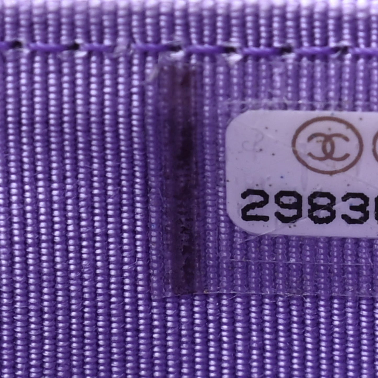 Caviar Quilted Flap Card Holder Wallet Purple