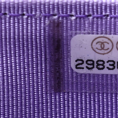 Chanel Caviar Quilted Flap Card Holder Wallet Purple 8 of 13