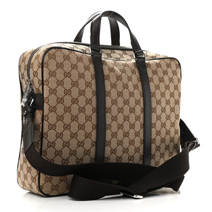 Gucci Monogram Briefcase Dark Brown 3 of 9