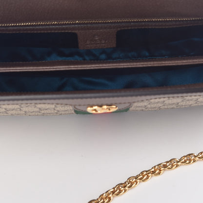 Gucci GG Supreme Monogram Web Medium Ophidia Chain Shoulder Bag Brown 5 of 7