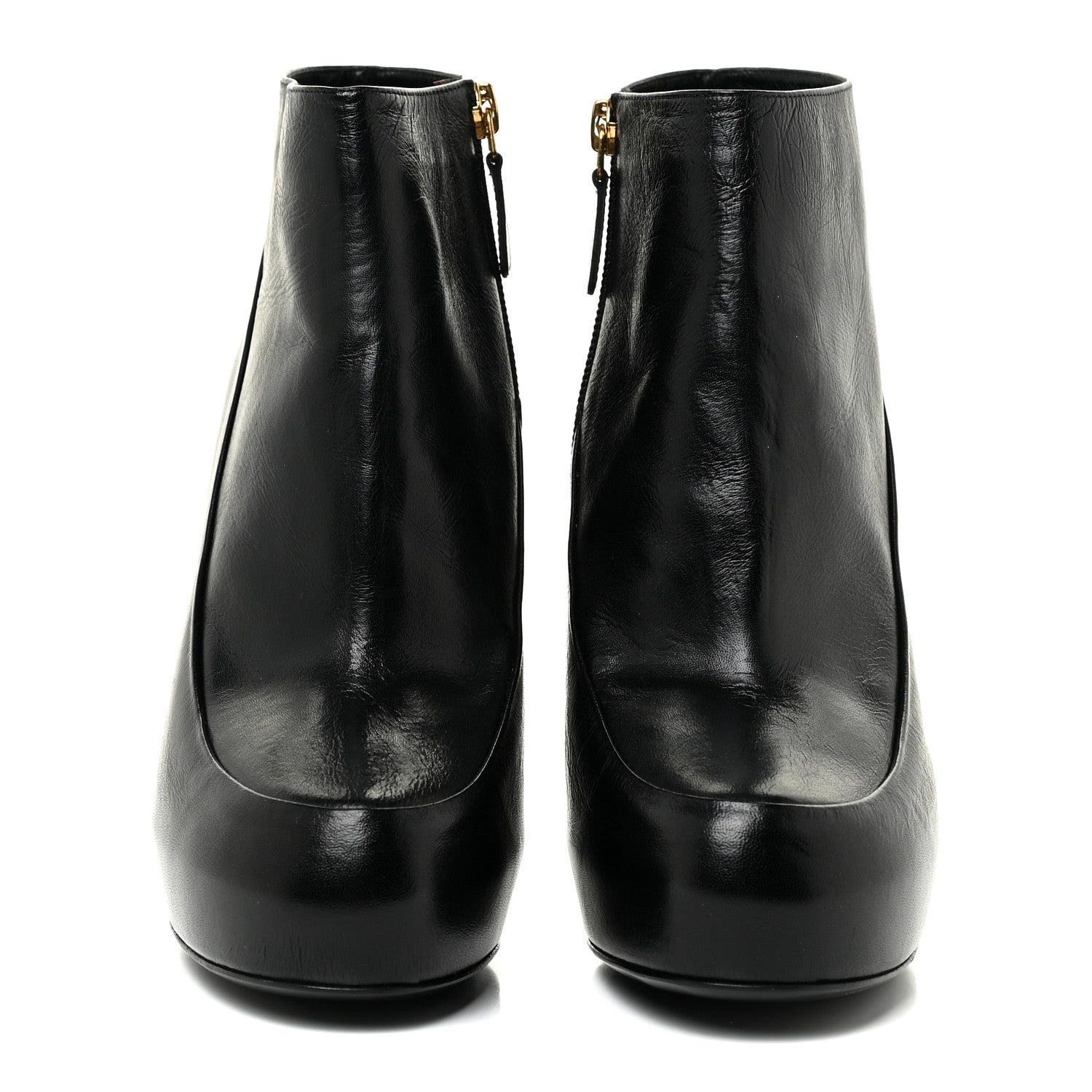 Chanel Lambskin Booties 37.5 Black 2 of 14