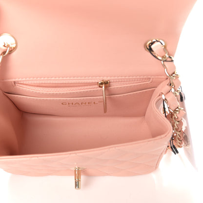 Chanel Lambskin Quilted Mini Square Flap Light Pink 6 of 9