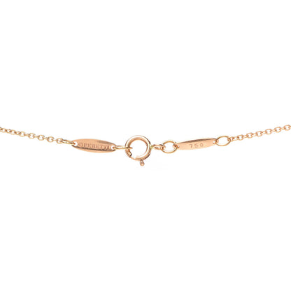 Tiffany 18K Rose Gold Diamond .07ct Elsa Peretti Diamonds by the Yard Pendant Necklace 4 of 5