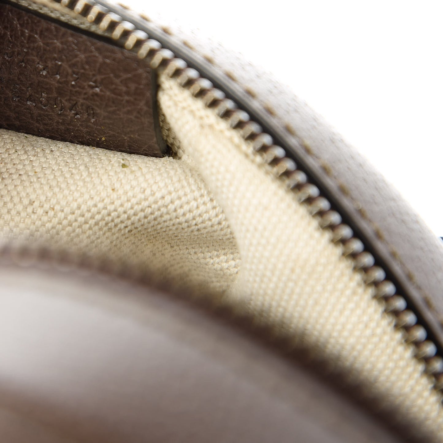 GG Supreme Monogram Textured Dollar Calfskin Web Mini Ophidia Basketball Shaped Shoulder Bag Beige Ebony New Acero