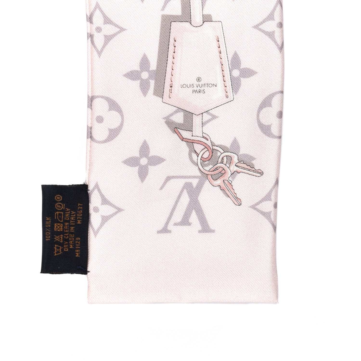 Louis Vuitton Silk Monogram Confidential Bandeau Light Pink 4 of 4