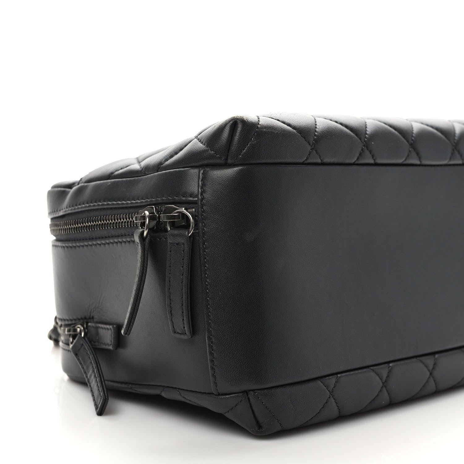 Chanel Lambskin Quilted Medium Trendy CC Bowling Bag Dark Grey 8 of 11