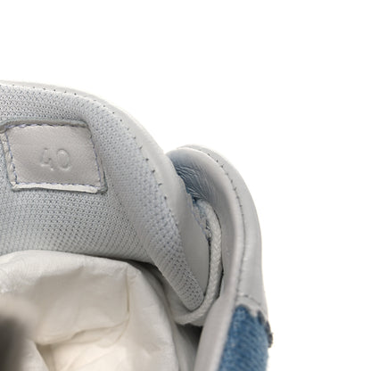 Hermes Denim Calfskin Bouncing Sneakers 40 Bleu Clair White 10 of 10