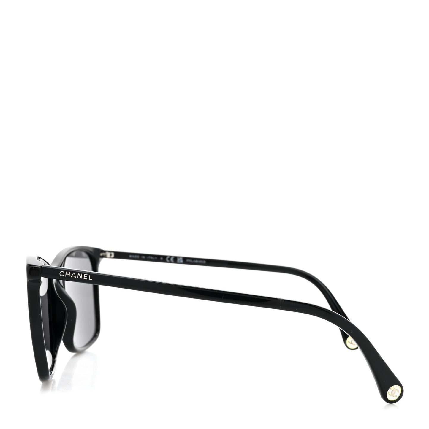 Acetate Polarized Square Sunglasses 5447 Black
