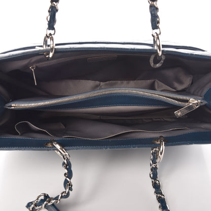 Chanel Caviar Quilted XL Grand Shopping Tote GST Navy Blue 5 of 15