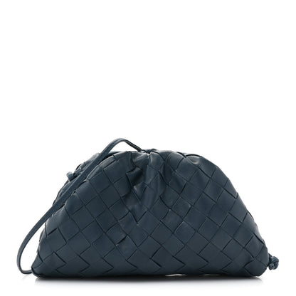 Bottega Veneta Nappa Intrecciato The Mini Pouch Deep Blue 1 of 8