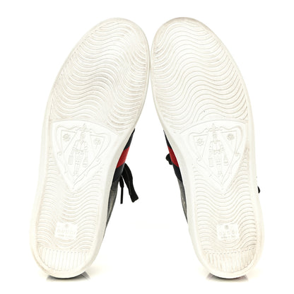 Gucci GG Supreme Monogram Tiger Ayers Web Mens New Ace Sneakers 9 Black 6 of 18