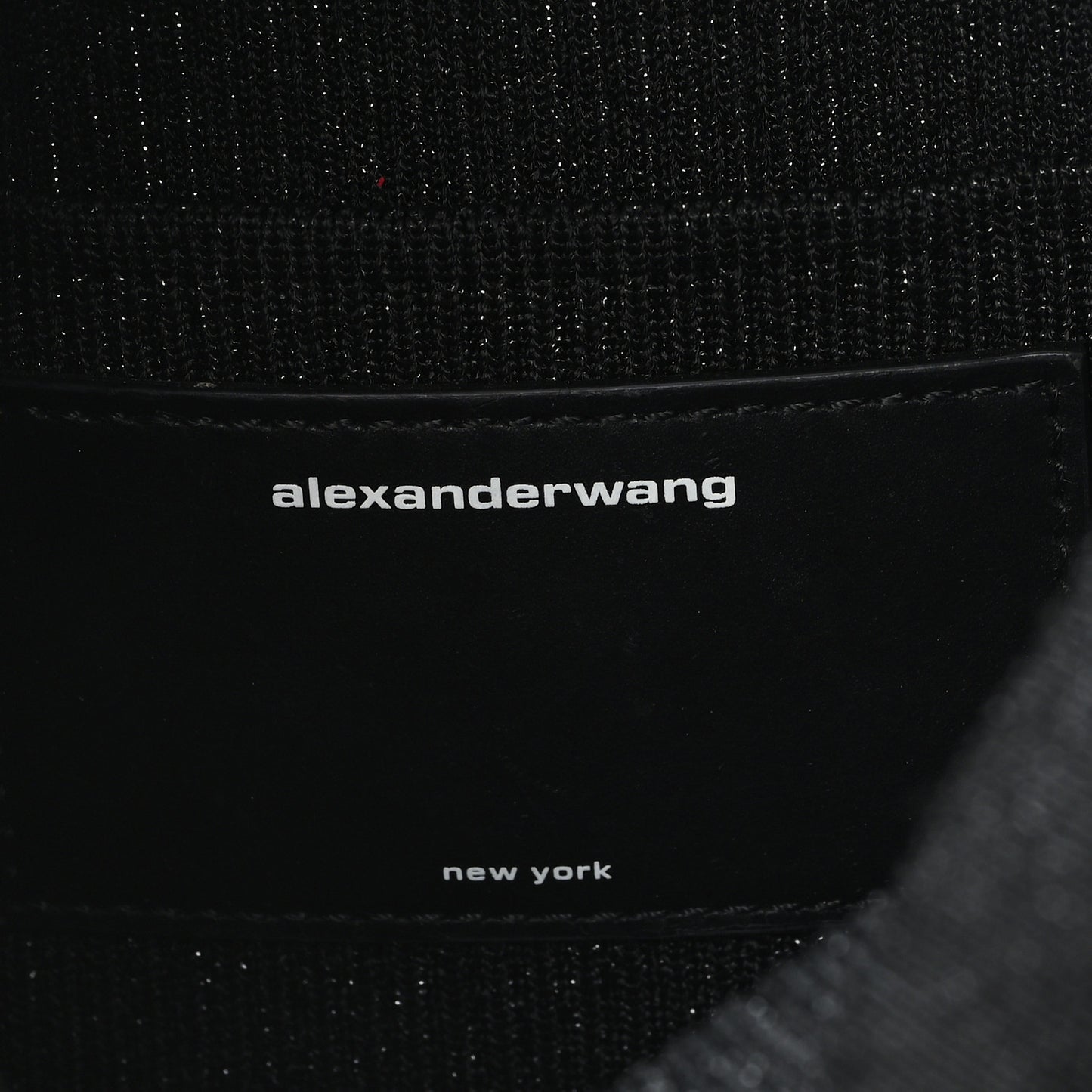 Ribbed Knit Small Ryan Bag Black