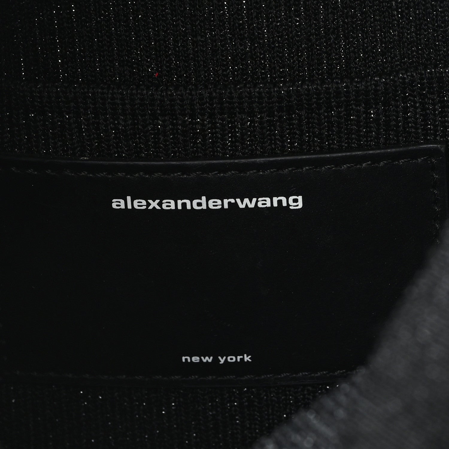 Alexander Wang Ribbed Knit Small Ryan Bag Black 6 of 9