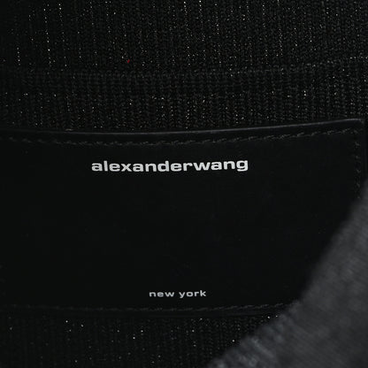 Alexander Wang Ribbed Knit Small Ryan Bag Black 6 of 9