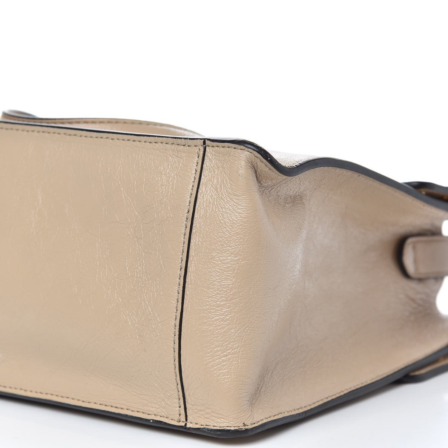 Fendi Agnello Old Shine Vitello Go Rain Large Flip Tote Amido Cocco 9 of 9