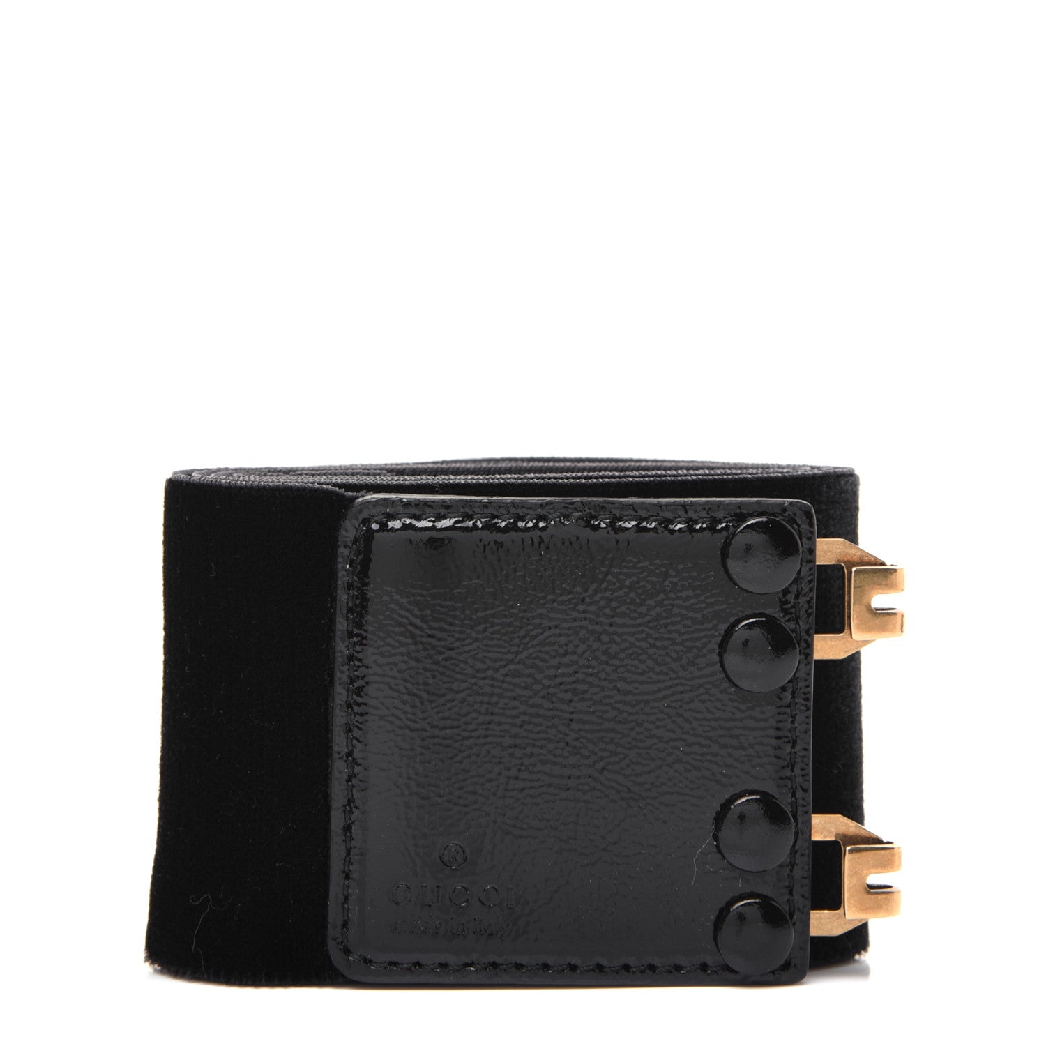 Gucci Velvet Patent Belt 80 32 Black 2 of 6