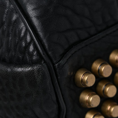 Alexander Wang Pebbled Lambskin Rocco Black Antique Brass Hardware 8 of 16