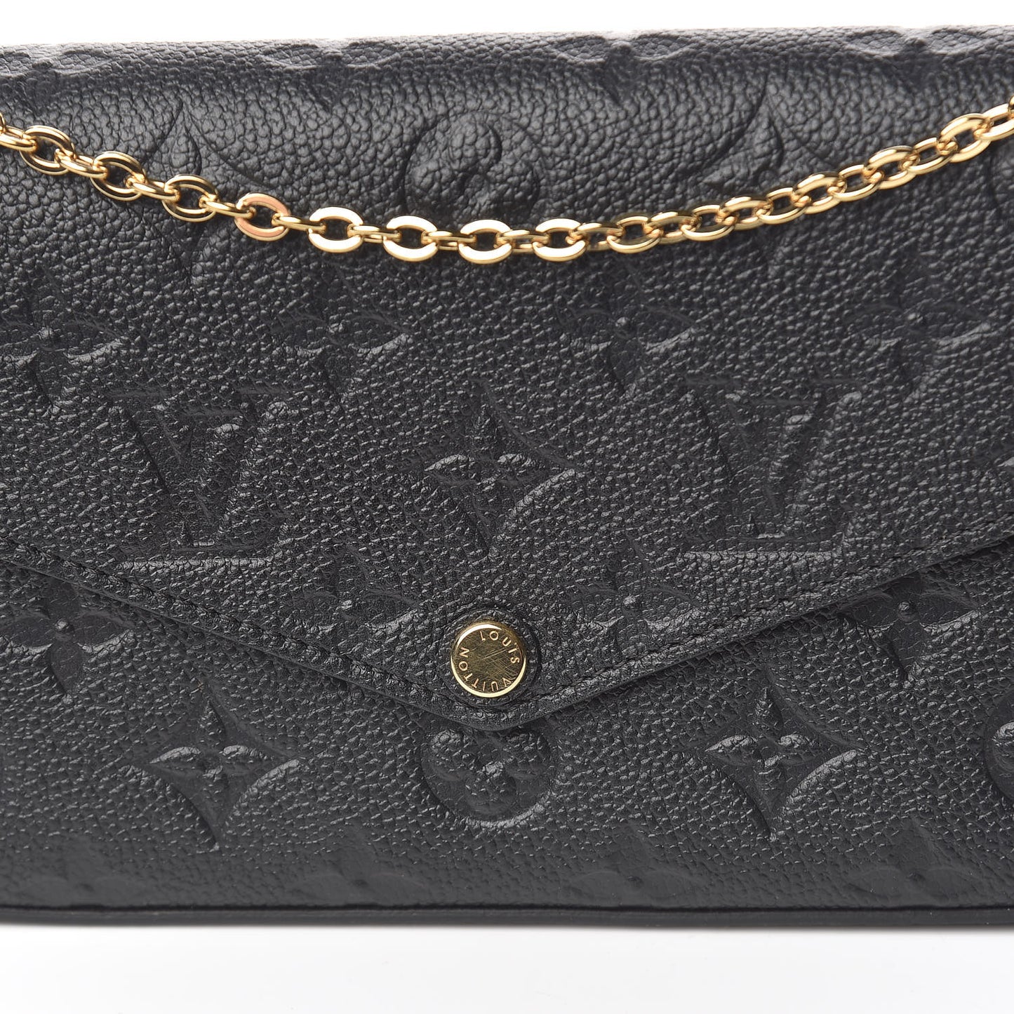 Empreinte Pochette Felicie Chain Wallet Black