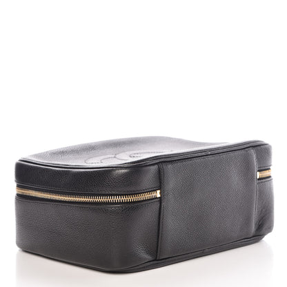 Chanel Caviar CC Vanity Cosmetic Case Black 4 of 12