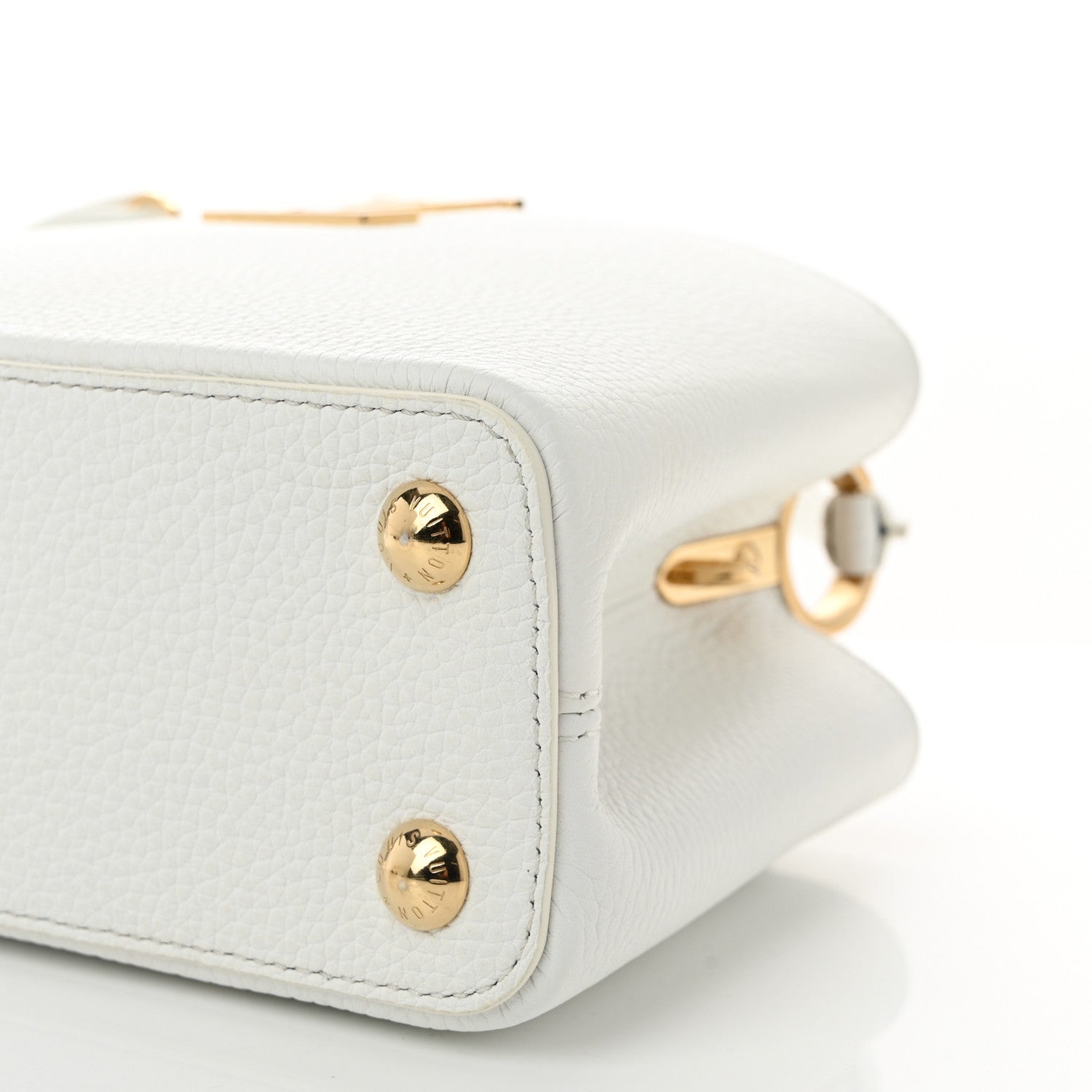 Louis Vuitton LV X TM Taurillon BB Capucines  Blanc 9 of 9