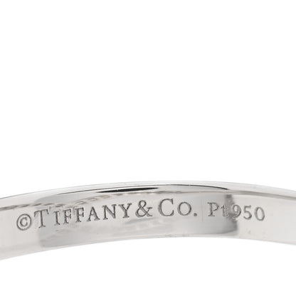 Tiffany Platinum Diamond Soleste V Band Ring 46 3.75 4 of 5