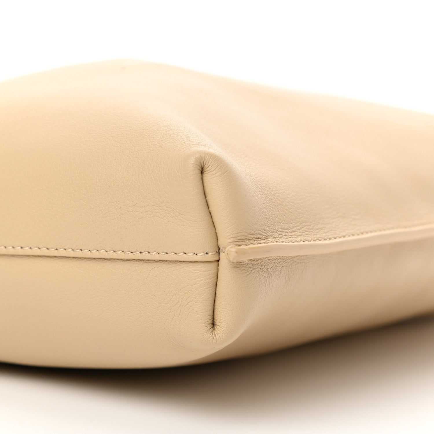 Saint Laurent SAINT LAUREN Smooth Calfskin Small Suzanne Hobo Ivory Natural 21 of 25