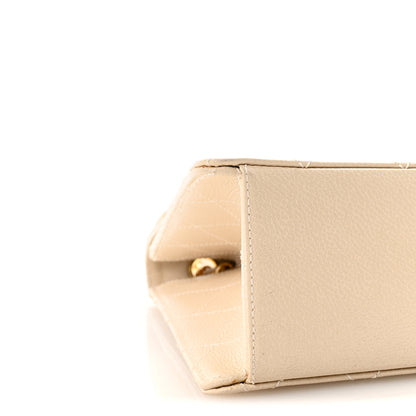 Chanel Caviar Stitch Medium Single Flap Beige Clair 10 of 11
