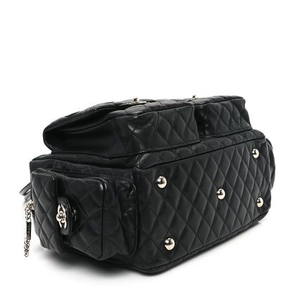 Chanel Calfskin Quilted Large Cambon Multipocket Reporter Black 4 of 13