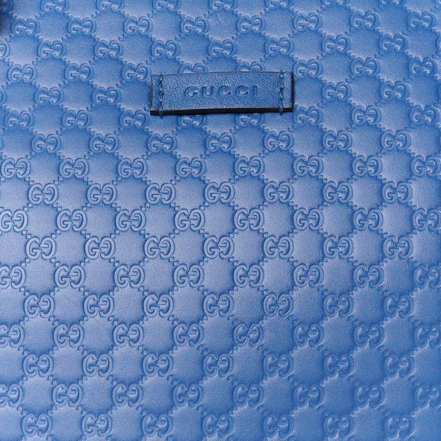 Soft Microguccissima Small Zippered Satchel Caspian